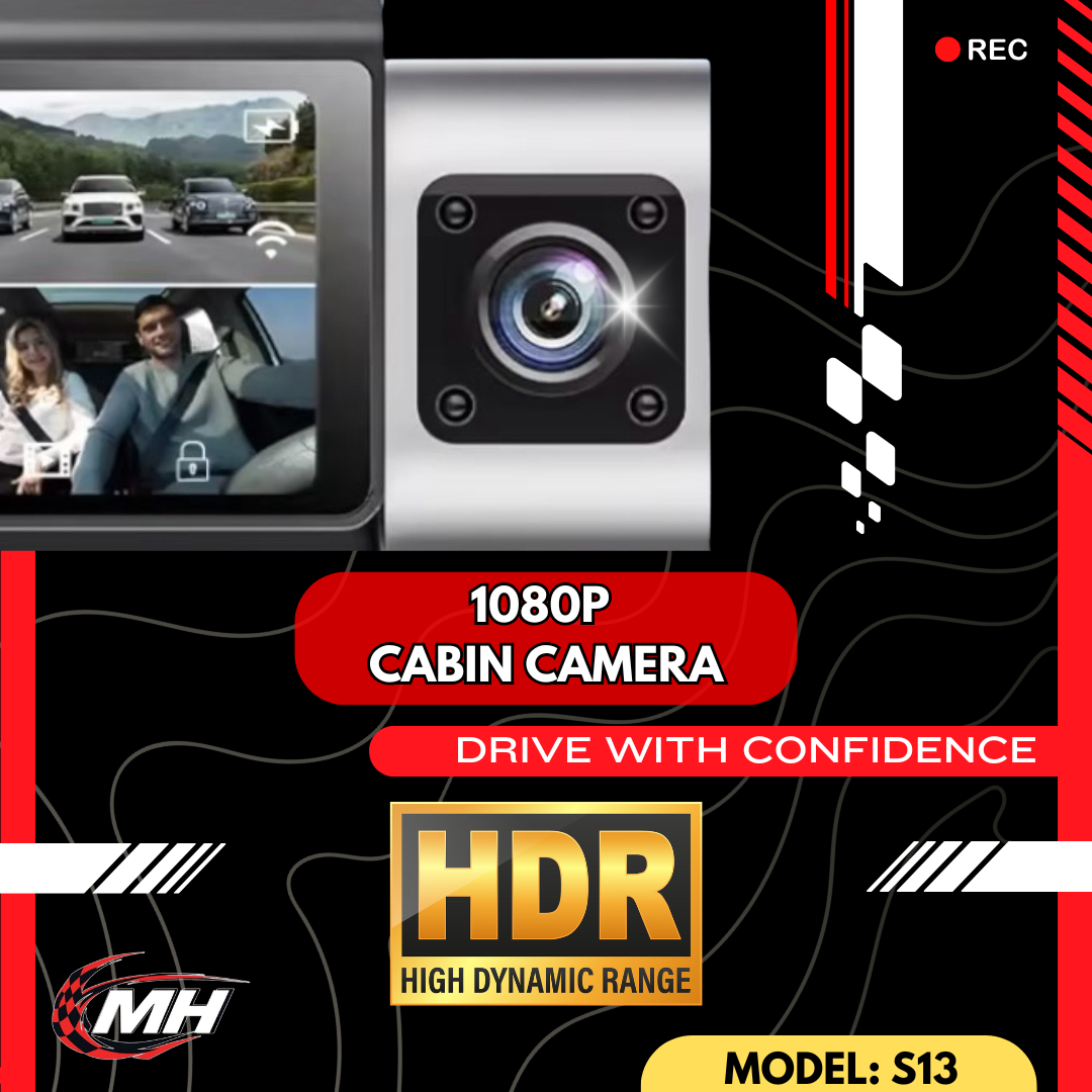 MODHEADS.IN 4K S13 Dashcam | Triple Channel | App Connectivity - Modheads.in