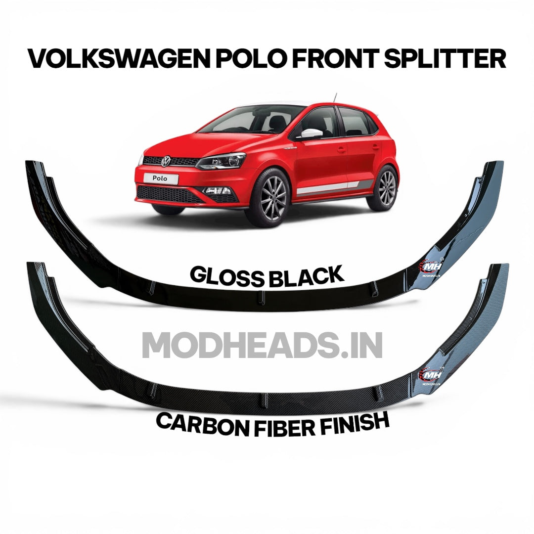 VW Polo Front Splitter | ABS Plastic - Modheads.in