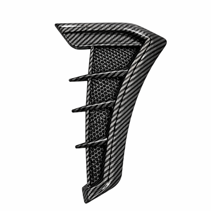 CF Finish Car Fender Scoop Trim | Dummy Air Flow Vent | With Sports Sticker - Modheads.in