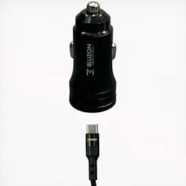 BLUZON PD+USB 3.8A Car Charger with C Type Cable - Modheads.in