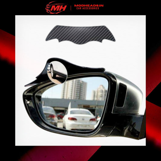 Batman Style Blind Spot Mirror For ORVM (Carbon Fiber Finish)