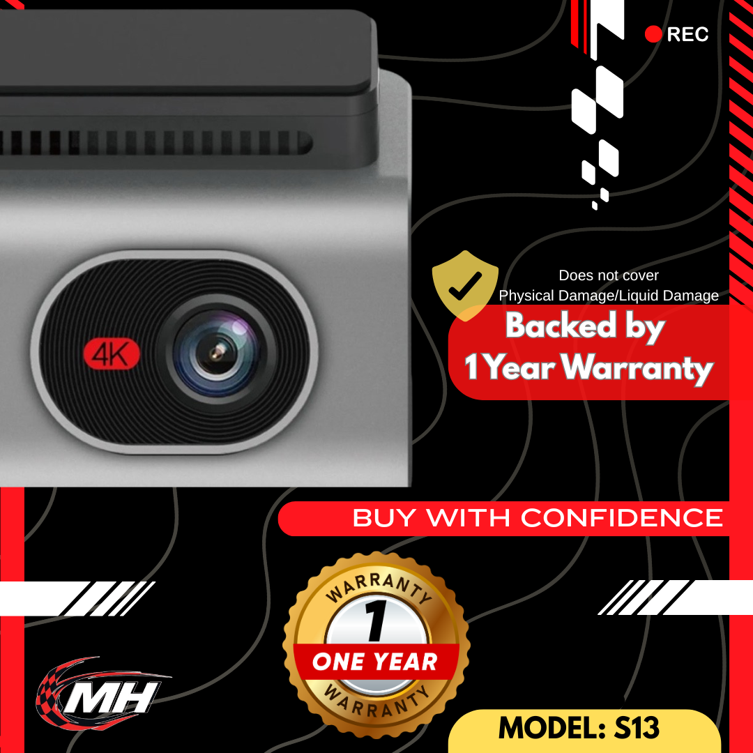MODHEADS.IN 4K S13 Dashcam | Triple Channel | App Connectivity - Modheads.in