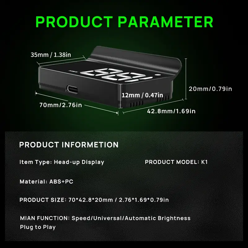 GPS Powered HUD ( Plug & Play ) - Modheads.in