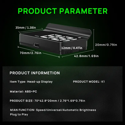 GPS Powered HUD ( Plug & Play ) - Modheads.in