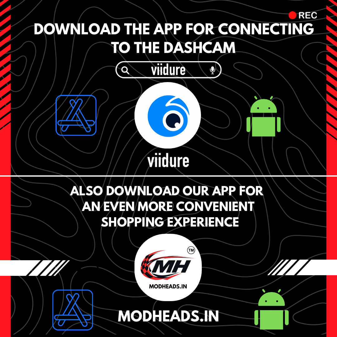 MODHEADS.IN S12 4K Dashcam | Single Channel | App Connectivity - Modheads.in