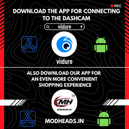 MODHEADS.IN S12 4K Dashcam | Single Channel | App Connectivity - Modheads.in