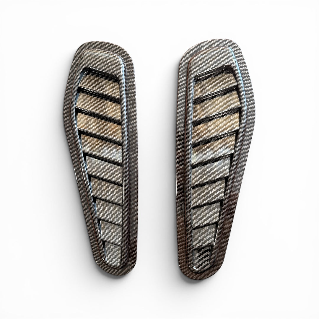 Type 2 Dummy Hood Vents | Carbon Fiber Finish - Modheads.in