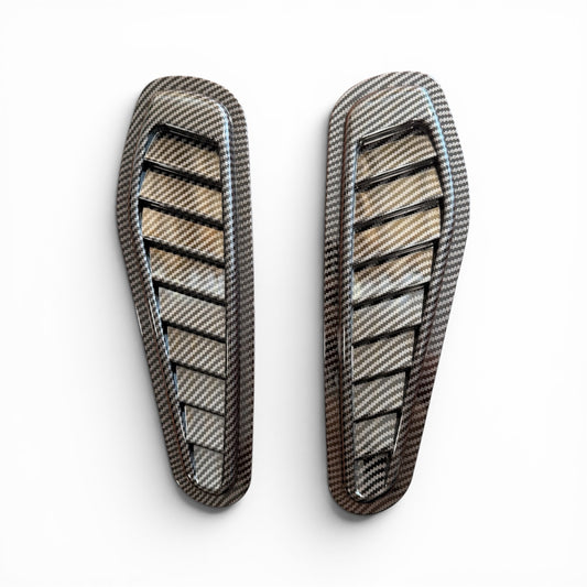 Type 2 Dummy Hood Vents | Carbon Fiber Finish