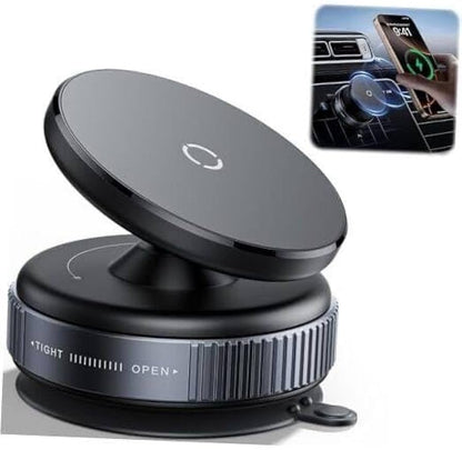 Car Phone Mount, Magnetic Vacuum Suction Holder