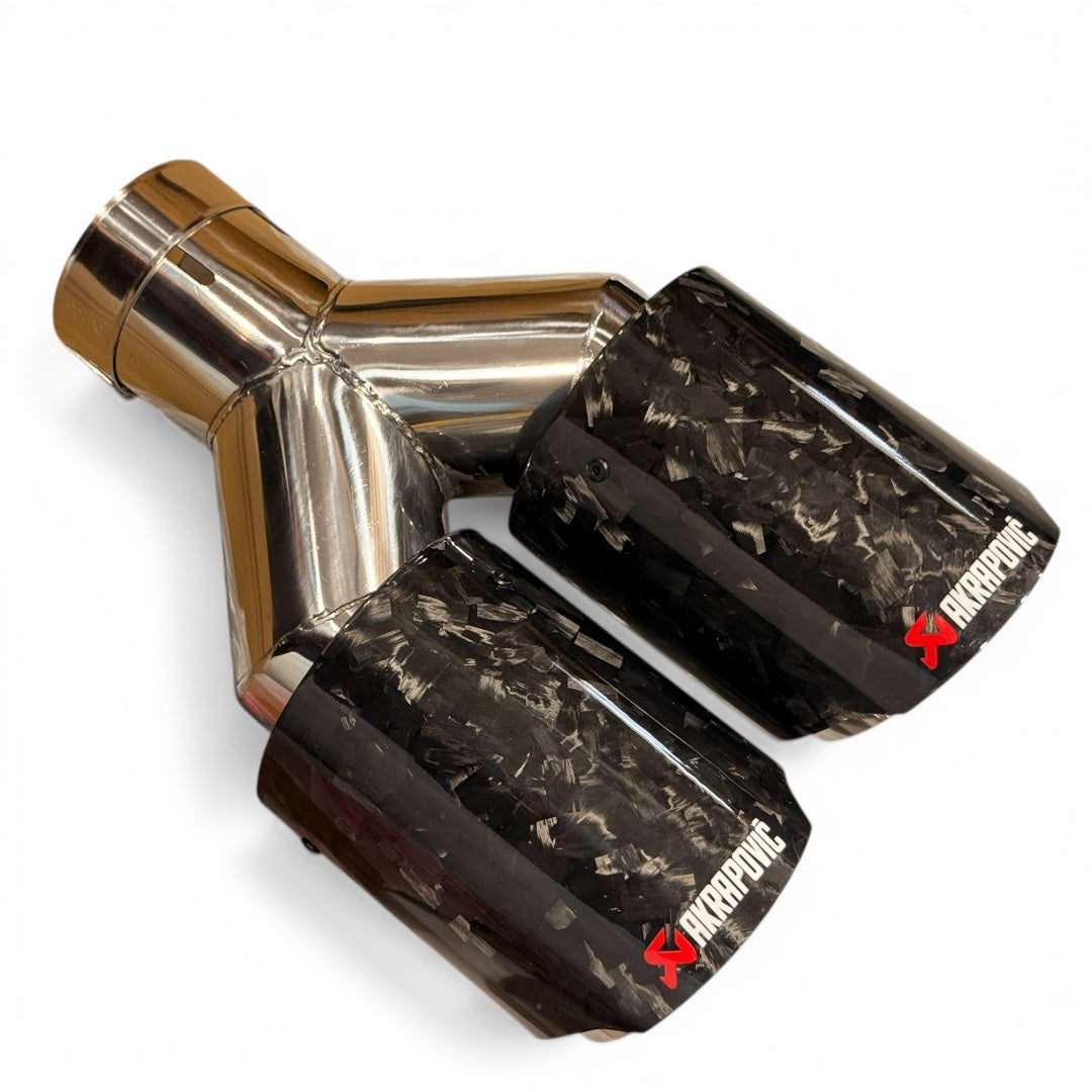 Akrapovic Forged Carbon Fiber Dual Exhaust Tip (1pc) - Modheads.in