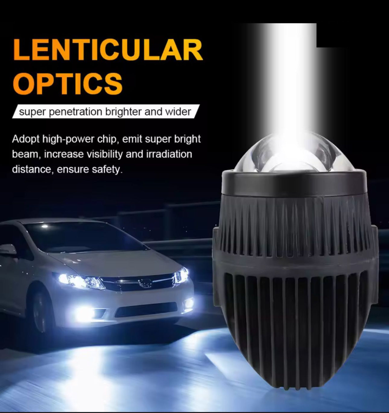 2” Projector With High Beam/ Low Beam Laser - Modheads.in