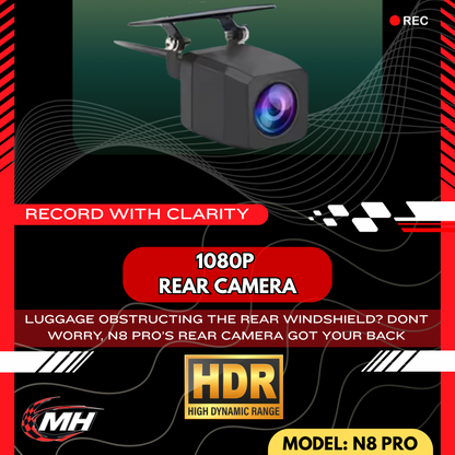 MODHEADS.IN 4K N8 Pro Dashcam | Dual Channel | App Connectivity - Modheads.in