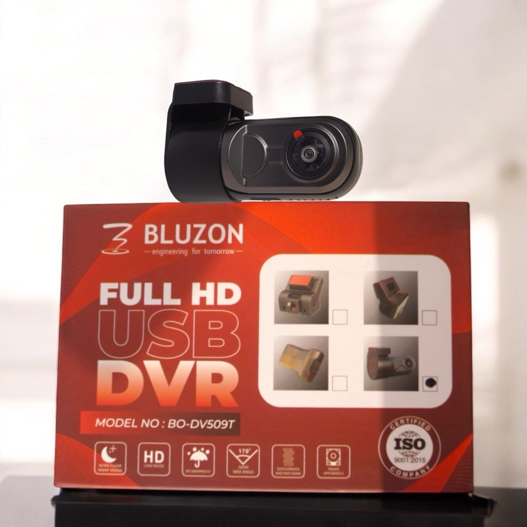 Bluzon Full HD Front USB Dashcam (BO-DV509T) - Modheads.in