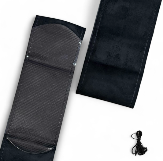 Carbon Fiber & Alcantara Finish Steering Cover