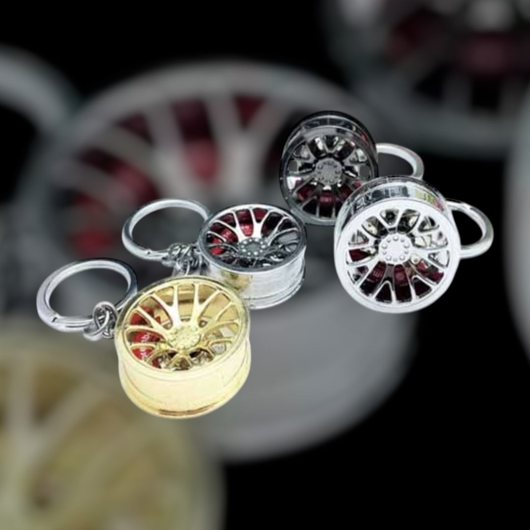 Steel Alloy Style Disc Keychain (1Pc) (Assorted Colour) - Modheads.in