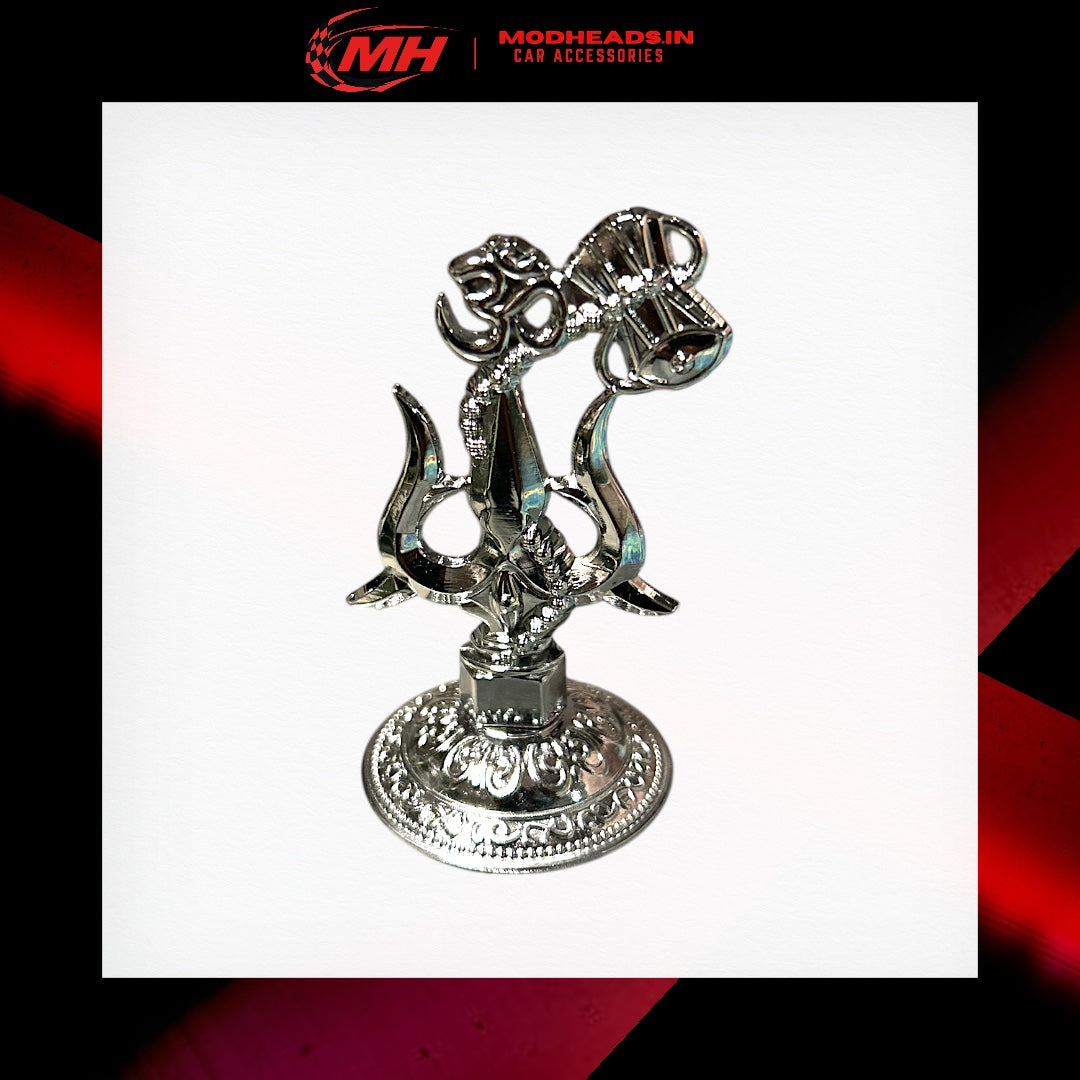 Lord Shiva Trishul With Damru For Dashboard