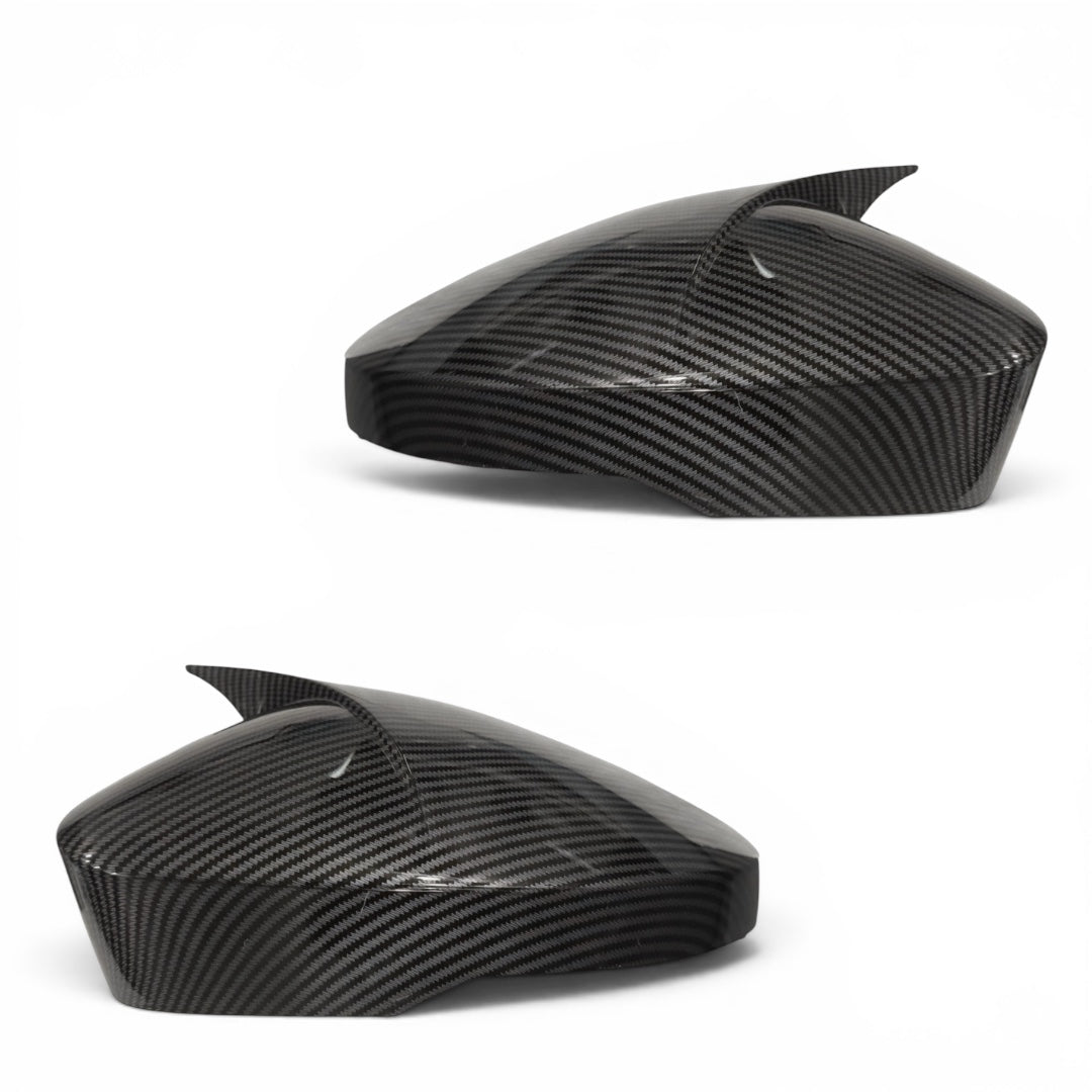 Mirror Covers For VW Virtus & Skoda Slavia | Carbon Fiber Finish - Modheads.in