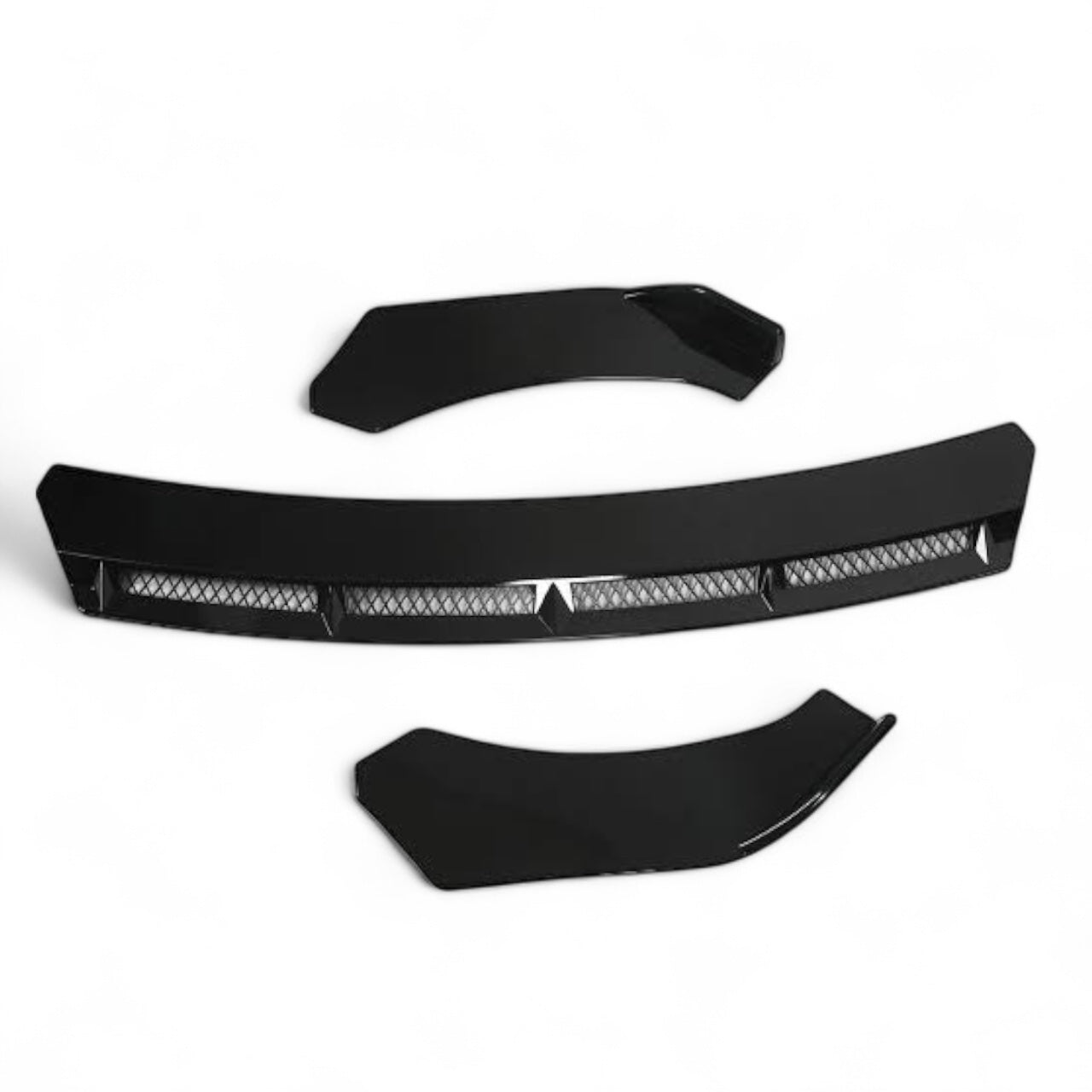 Universal Splitter With Grille (3PCS) (Gloss Black)