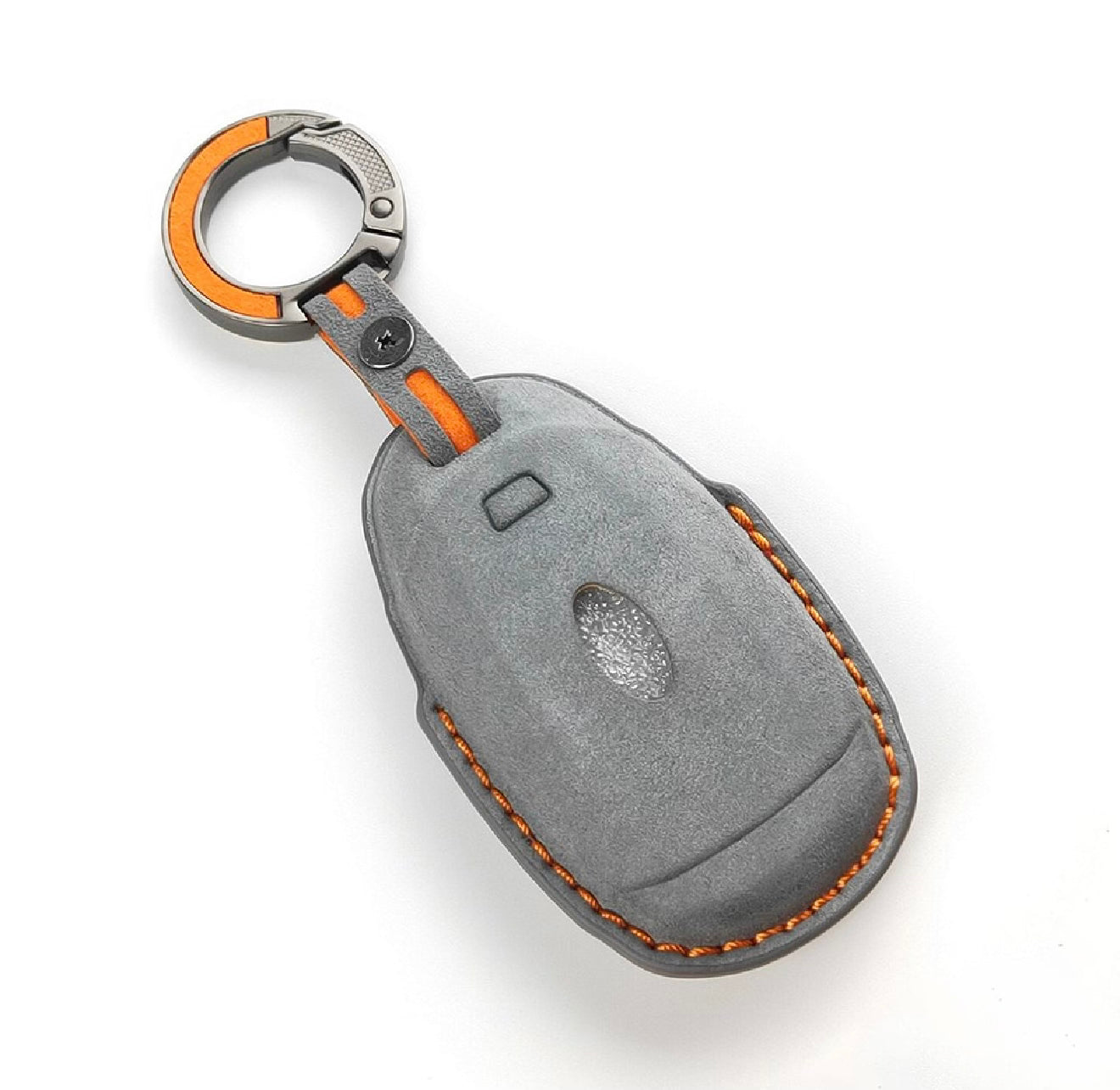 Alcantara Premium Key Cover For Hyundai | 4 Button (Grey)