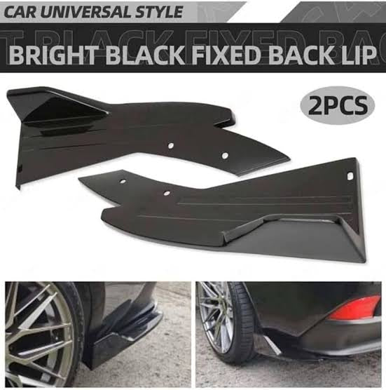 For Honda Accord Civic Rear Bumper Lip Splitter Diffuser Canards Spoiler Gloss E - Foto 2