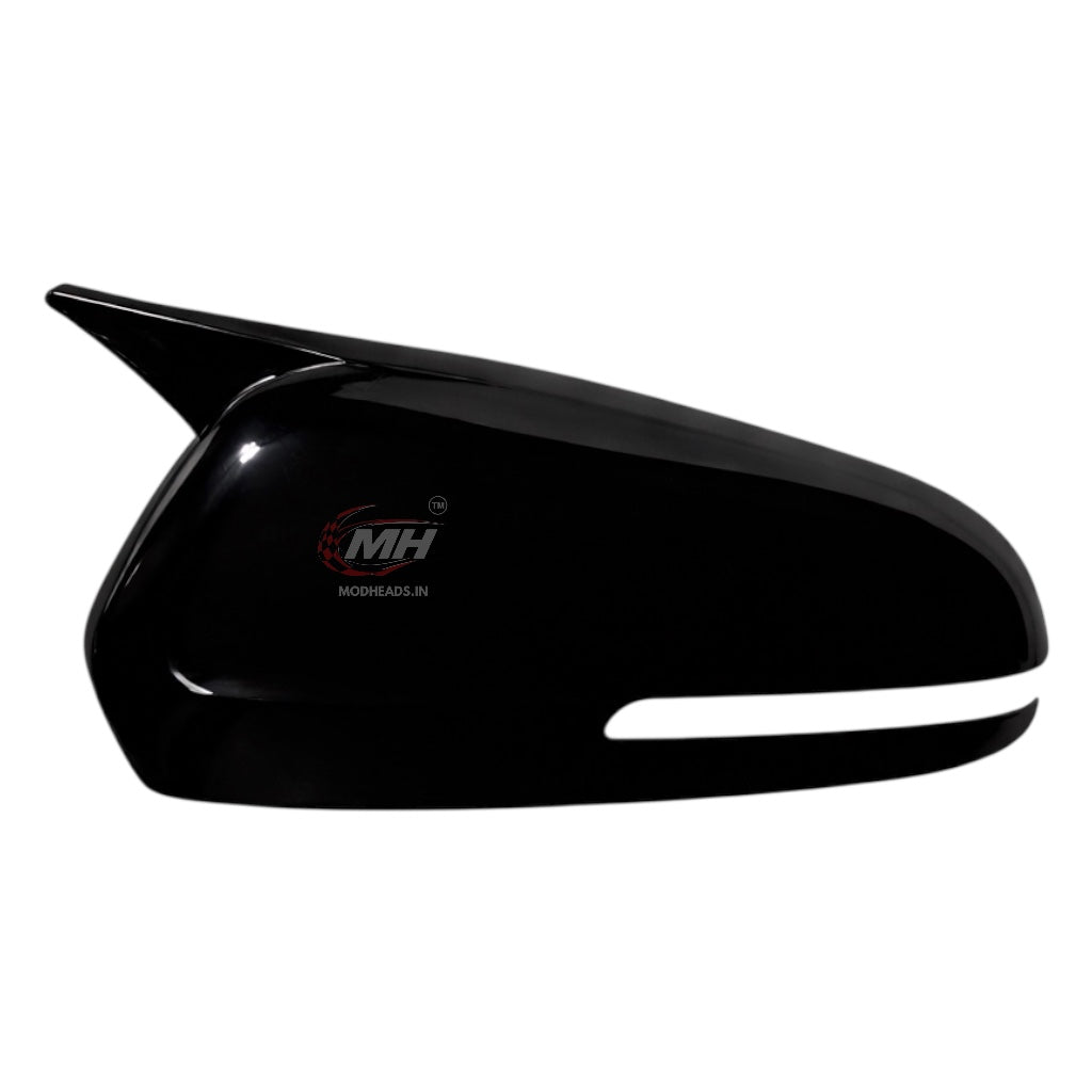 Gloss Black Mirror Covers for Creta 2020+ - Modheads.in