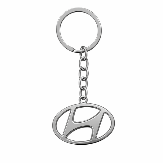 Chrome Finish Keychain for Hyundai - Modheads.in