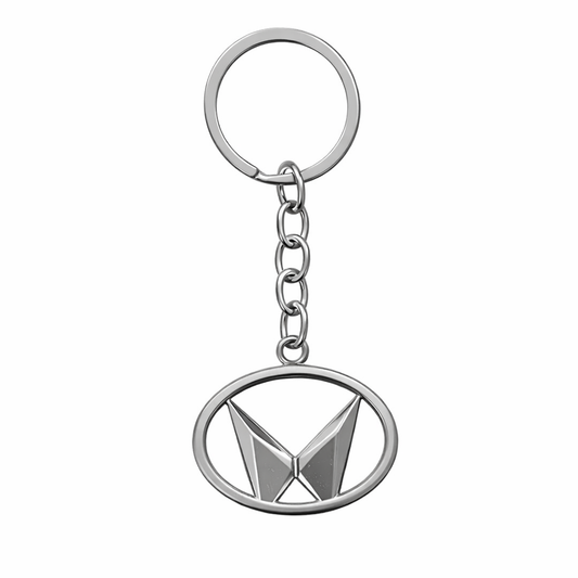 Chrome Finish Keychain For Mahindra New Logo - Modheads.in