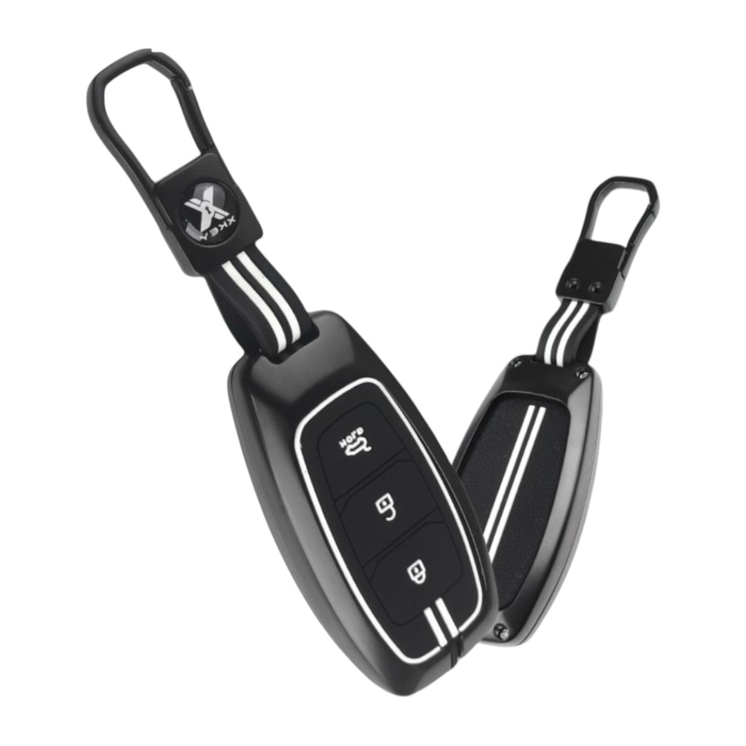 Black Metal Keycover For Hyundai | 3 Button - Modheads.in
