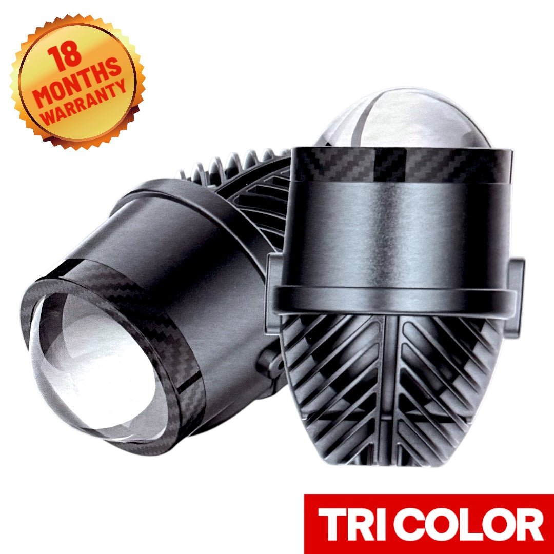 Coozo 2” Projectors | Tri Color | 18 Months Warranty