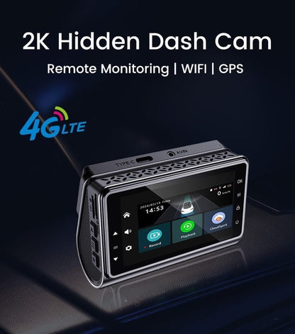 AutoYu 2K Hidden DashCam With Remote Monitoring & GPS | 1 Year Warranty - Modheads.in