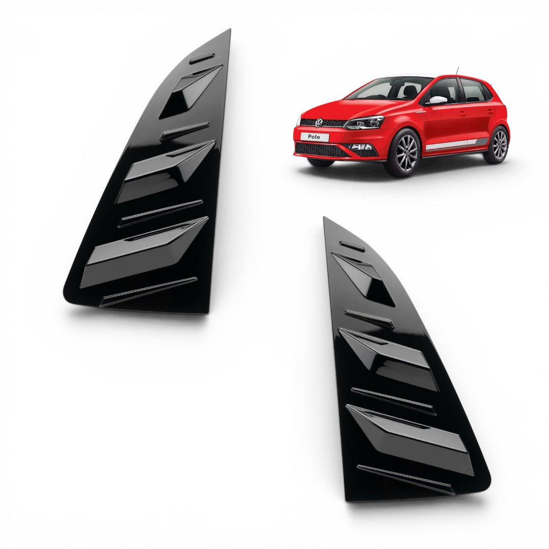 Window Louvers for VW Polo | Gloss Black - Modheads.in