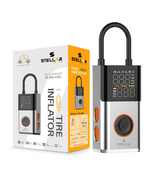 Stellar Drive Portable Tire Inflator | 4500mAh | 150 PSI | TP-X6 NEXUS - 1 Year Warranty