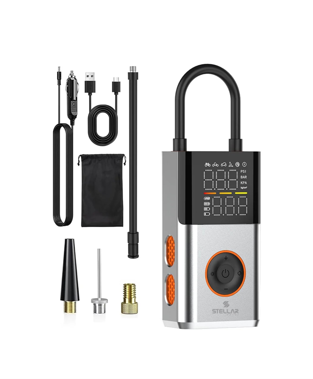 Stellar Drive Portable Tire Inflator | 4500mAh | 150 PSI | TP-X6 NEXUS - 1 Year Warranty