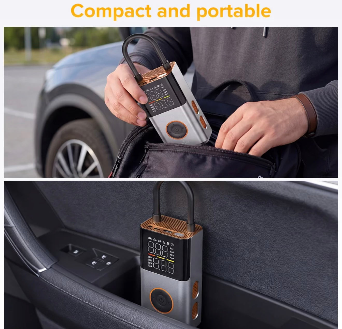 Stellar Drive Portable Tire Inflator | 4500mAh | 150 PSI | TP-X6 NEXUS - 1 Year Warranty