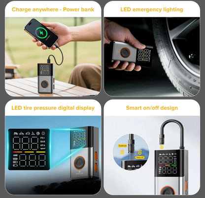 Stellar Drive Portable Tire Inflator | 4500mAh | 150 PSI | TP-X6 NEXUS - 1 Year Warranty