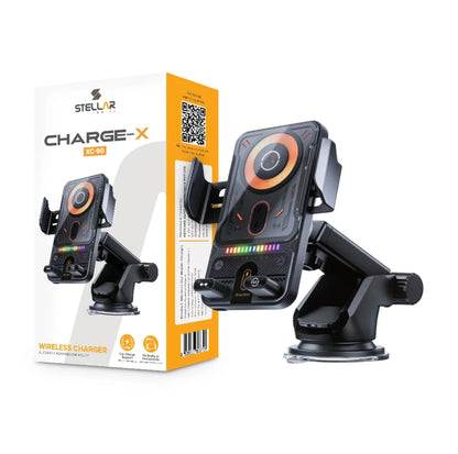 Stellar Drive 15W Auto-Clamp Wireless Car Charger | XC-90 CHARGE-X - 1 Year Warranty