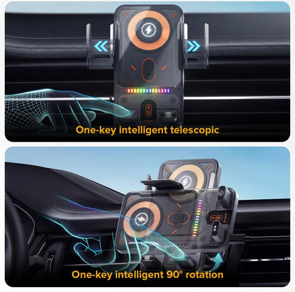 Stellar Drive 15W Auto-Clamp Wireless Car Charger | XC-90 CHARGE-X - 1 Year Warranty