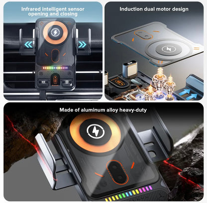 Stellar Drive 15W Auto-Clamp Wireless Car Charger | XC-90 CHARGE-X - 1 Year Warranty
