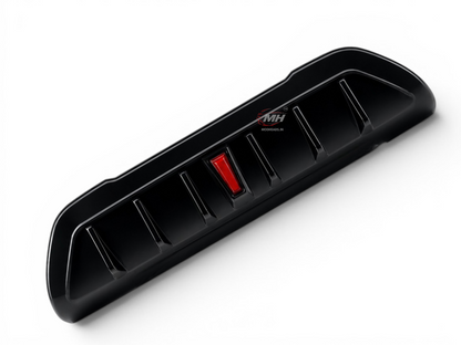 Rear Bumper Diffuser For Fronx | With Brake Light | Gloss Black - Modheads.in