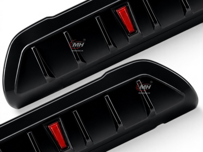 Rear Bumper Diffuser For Fronx | With Brake Light | Gloss Black - Modheads.in