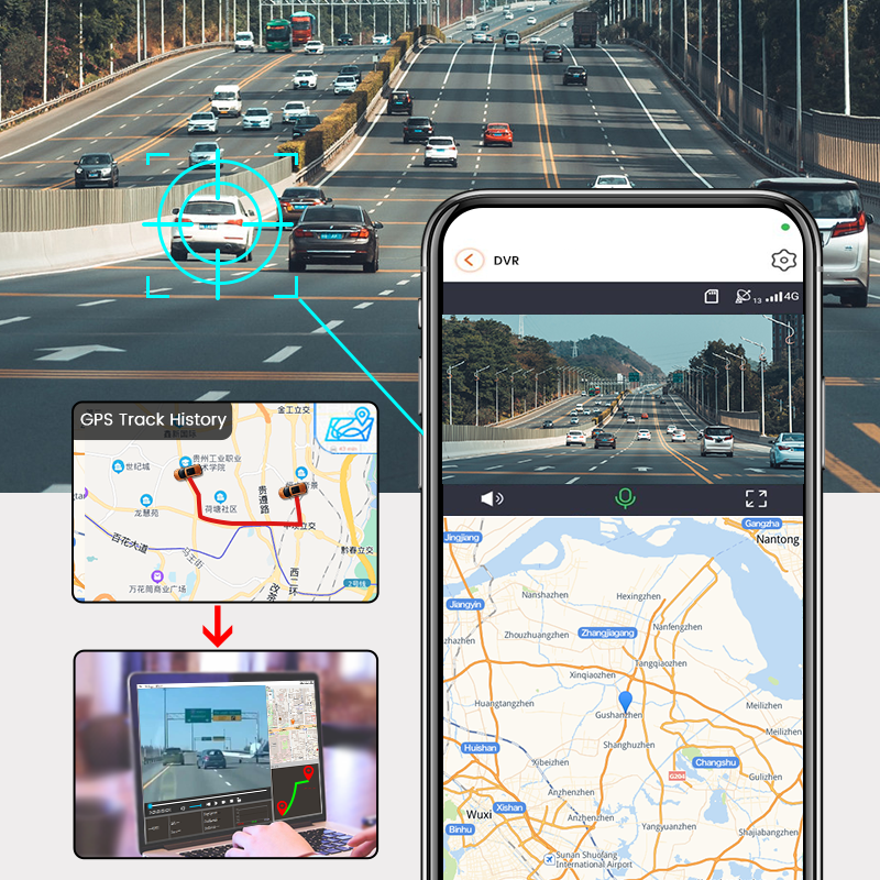 ATHENS 4G Dashcam | 3K+Full HD | Front and Rear | GPS Tracking | Remote Monitoring - Modheads.in
