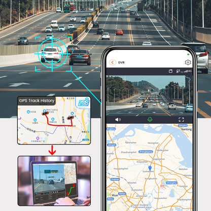 ATHENS 4G Dashcam | 3K+Full HD | Front and Rear | GPS Tracking | Remote Monitoring - Modheads.in