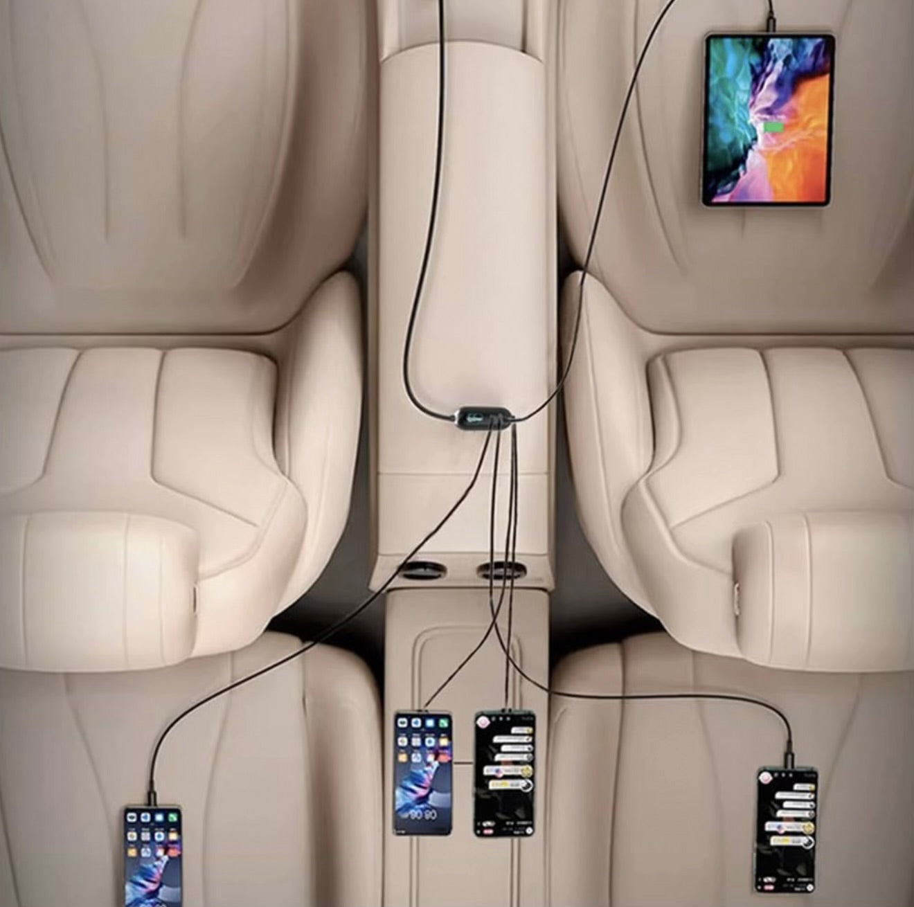 Stellar XC 13 | 5-in-1 Car Mobile Charger | Multi Port | Fast Charger | 1 Year Warranty - Modheads.in