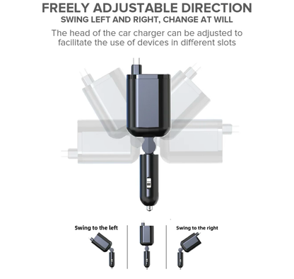 Stellar XC-17 | Dual 12V Car Mobile Charger | Fast Charging | Socket Splitter | 1 Year Warranty - Modheads.in