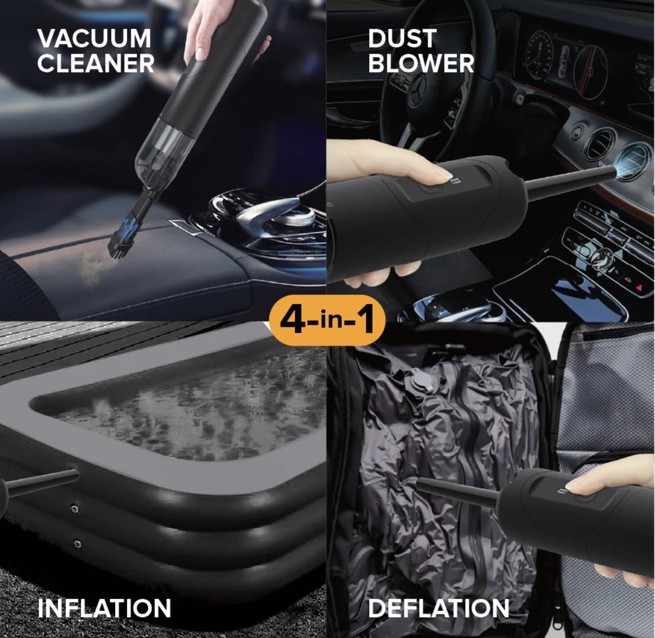 Stellar 4-in-1 Cordless Portable Vacuum Cleaner | Powerful Suction | 7500 mAh Battery | 2 Years Warranty - Modheads.in