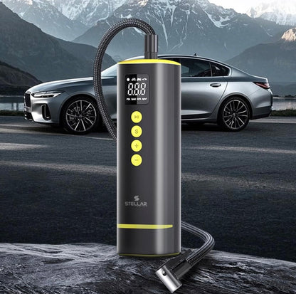 Stellar Car Tyre Inflator | 150 PSI | 3M Power Cord | High-Speed Motor | 1 Year Warranty - Modheads.in