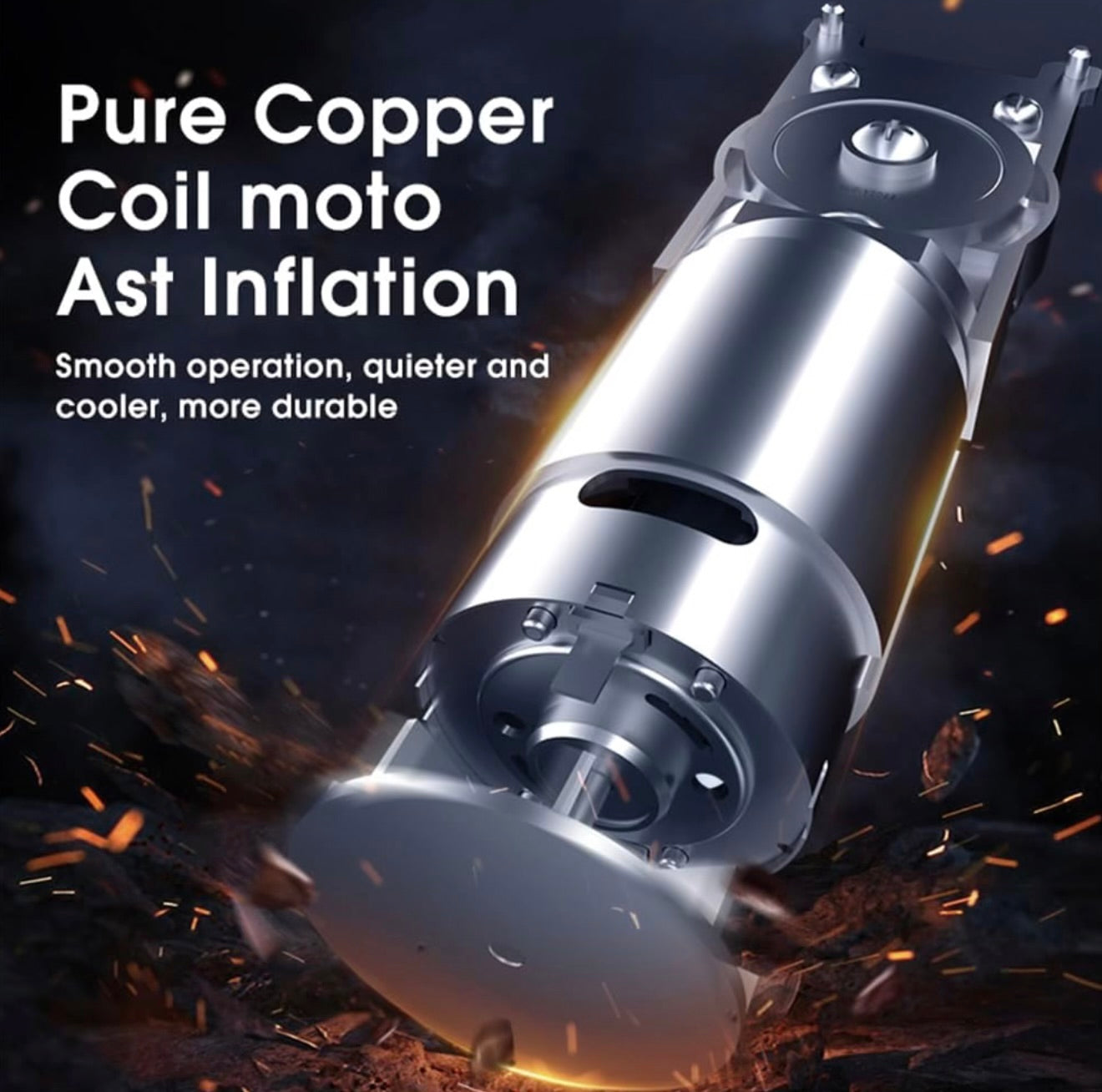 Stellar Car Tyre Inflator | 150 PSI | 3M Power Cord | High-Speed Motor | 1 Year Warranty - Modheads.in