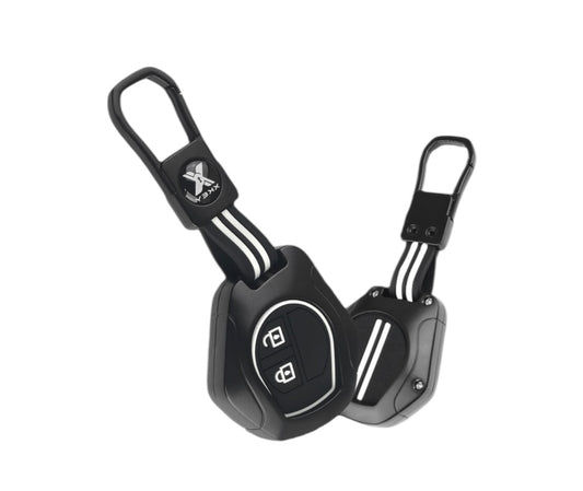 Black Metal Premium Key Cover For Maruti Suzuki | 2 Button