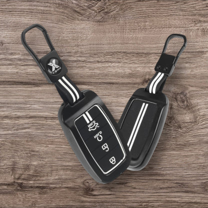 Black Metal Premium Key Cover For Kia | 4 Button - Modheads.in