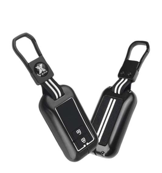 Black Metal Premium Key Cover For Maruti Suzuki | 2 Button